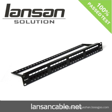 24Port RJ45 CAT6 Patch Panel For Network Cabling Accessories